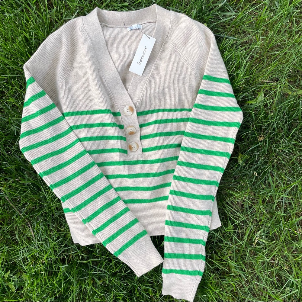 xs striped Francesca’s sweater